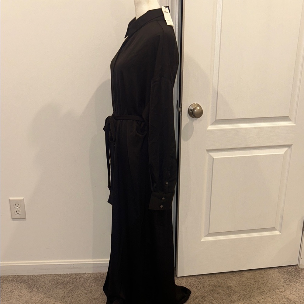 Banana Republic black  Shirt Midi Dress - Picture 6 of 12